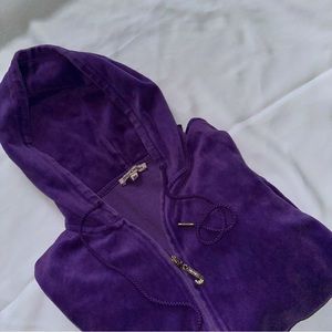 juicy couture velour tracksuit jacket w. J bling zipper
